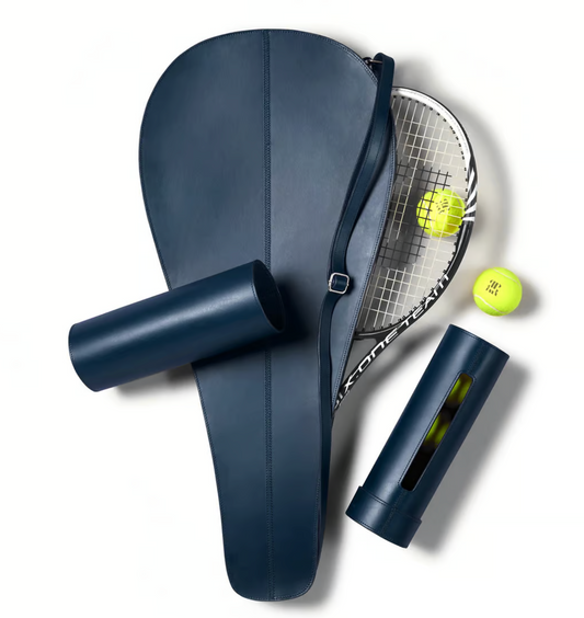 PARADISE ROW Leather Tennis Racquet Cover