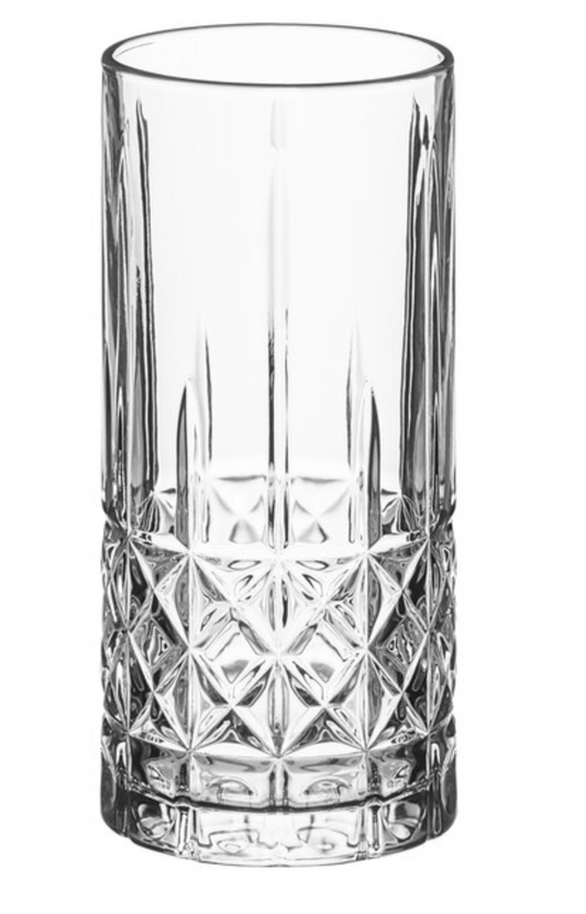 Crystal Accent Glassware, Set of 4
