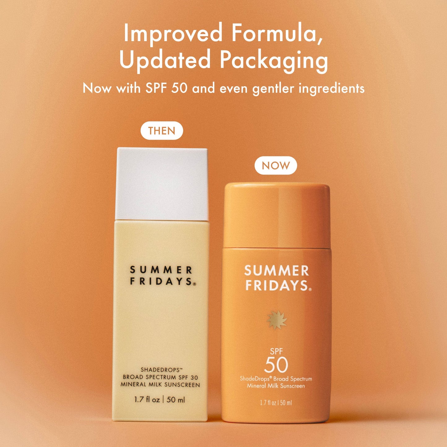 Summer Fridays ShadeDrops Broad Spectrum SPF 50 Mineral Milk Sunscreen