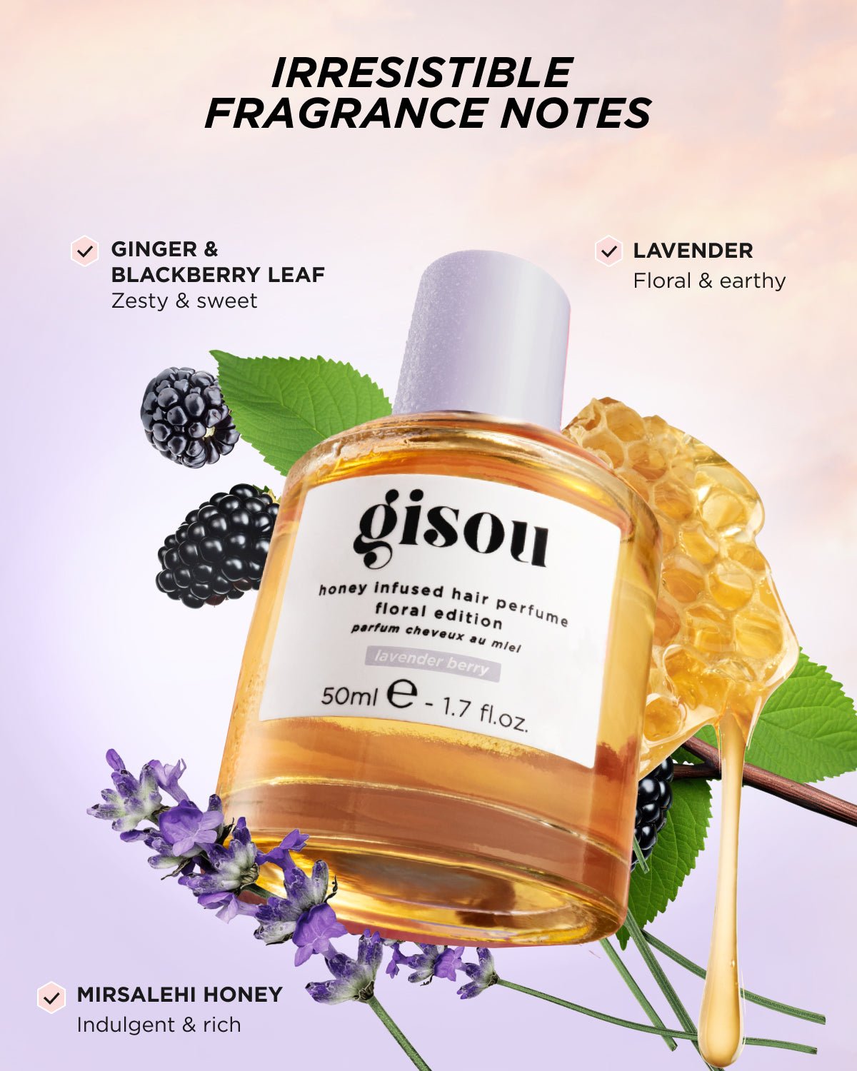 Honey Infused Hair Perfume Mini - Wylde Grey