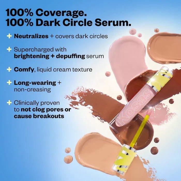 Kosas Revealer Extra Bright Serum - Powered Color Corrector | Full Coverage, Vegan, Non - Comedogenic – 0.17 oz - Wylde Grey