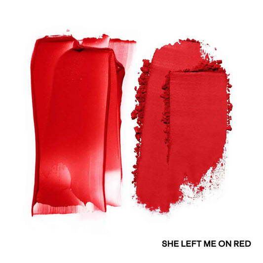 Patrick Ta Major Headlines Double-Take Crème & Powder Blush Duo - Patrick Ta - Face Makeup - She Left Me On Red (Warm Vivid Red) - Wylde Grey