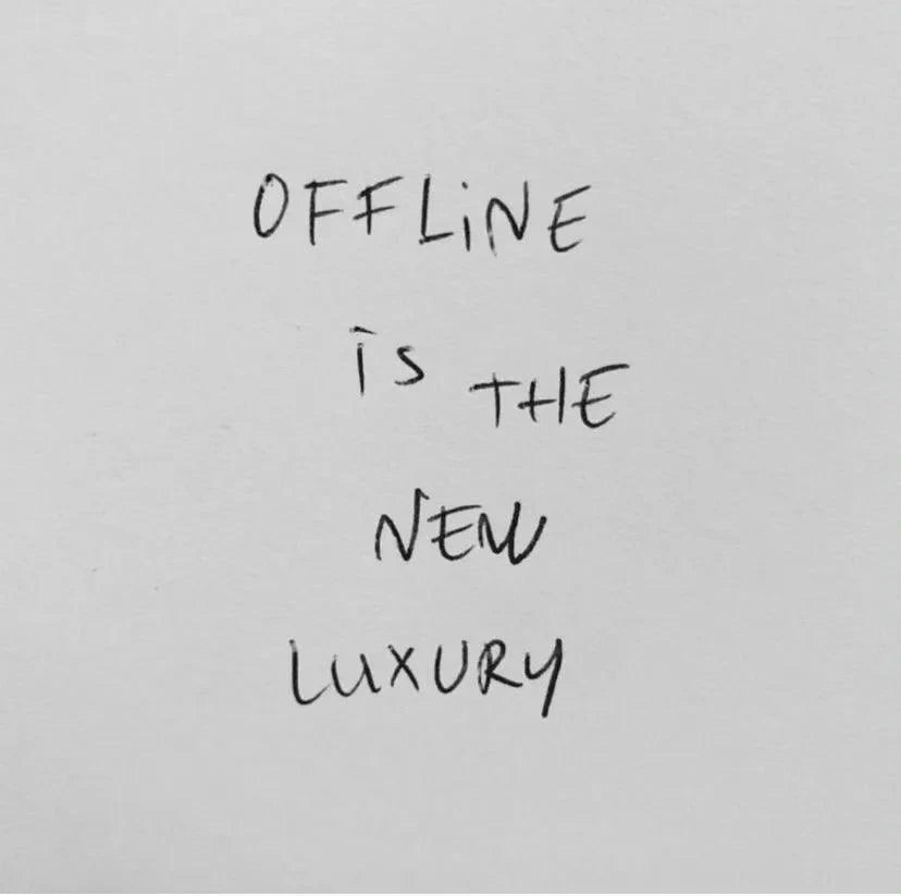 Unplug is The New Luxury - Wylde Grey