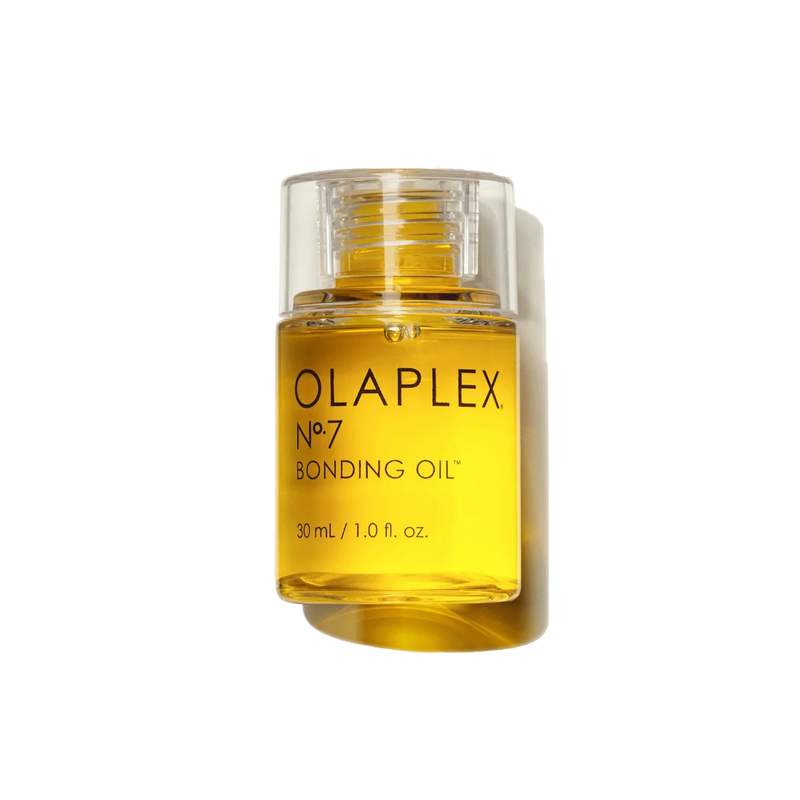 Olaplex No.7 Bonding Oil 30ml transparent bottle on white background