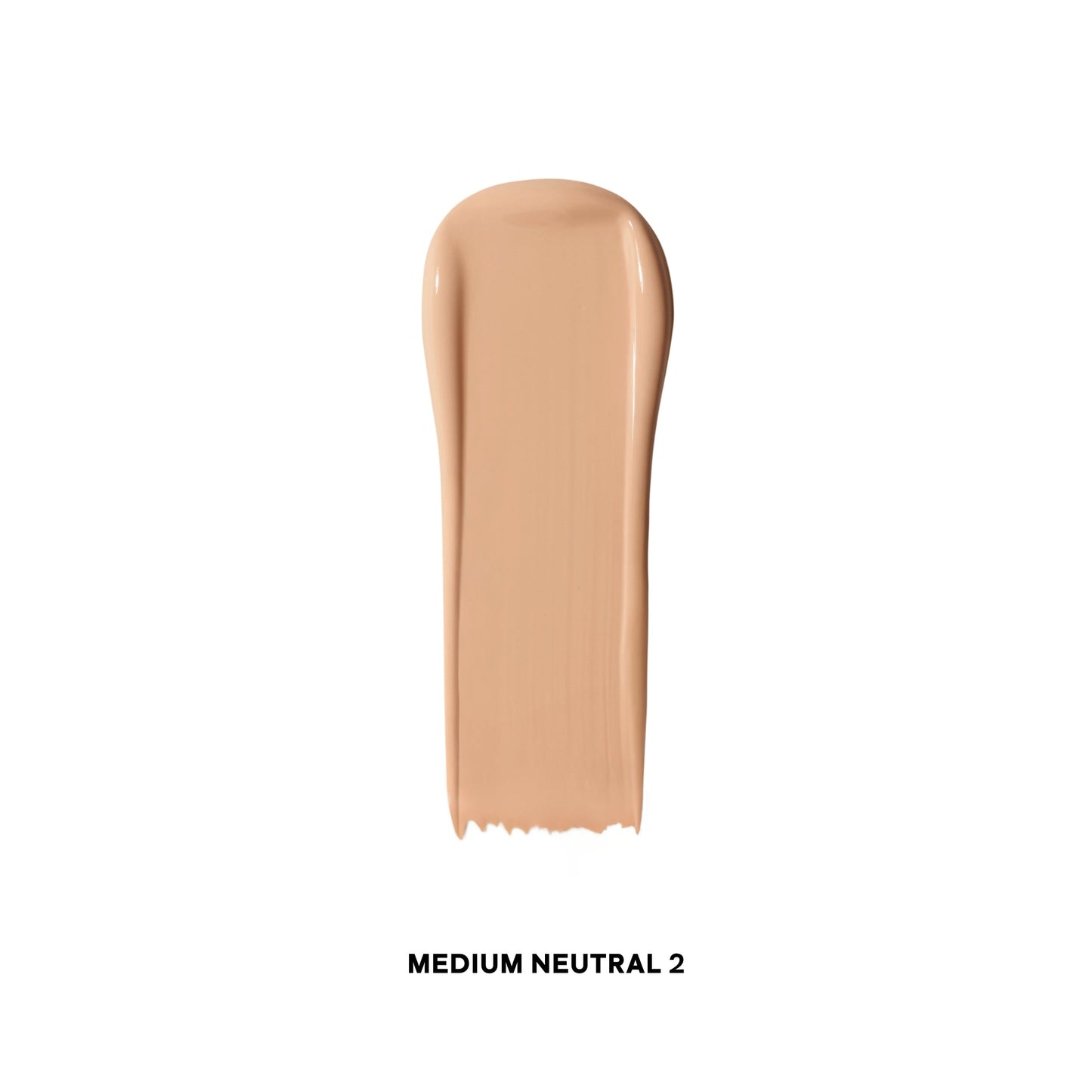 Medium Neutral 2 concealer swatch with creamy, smooth texture on white background.