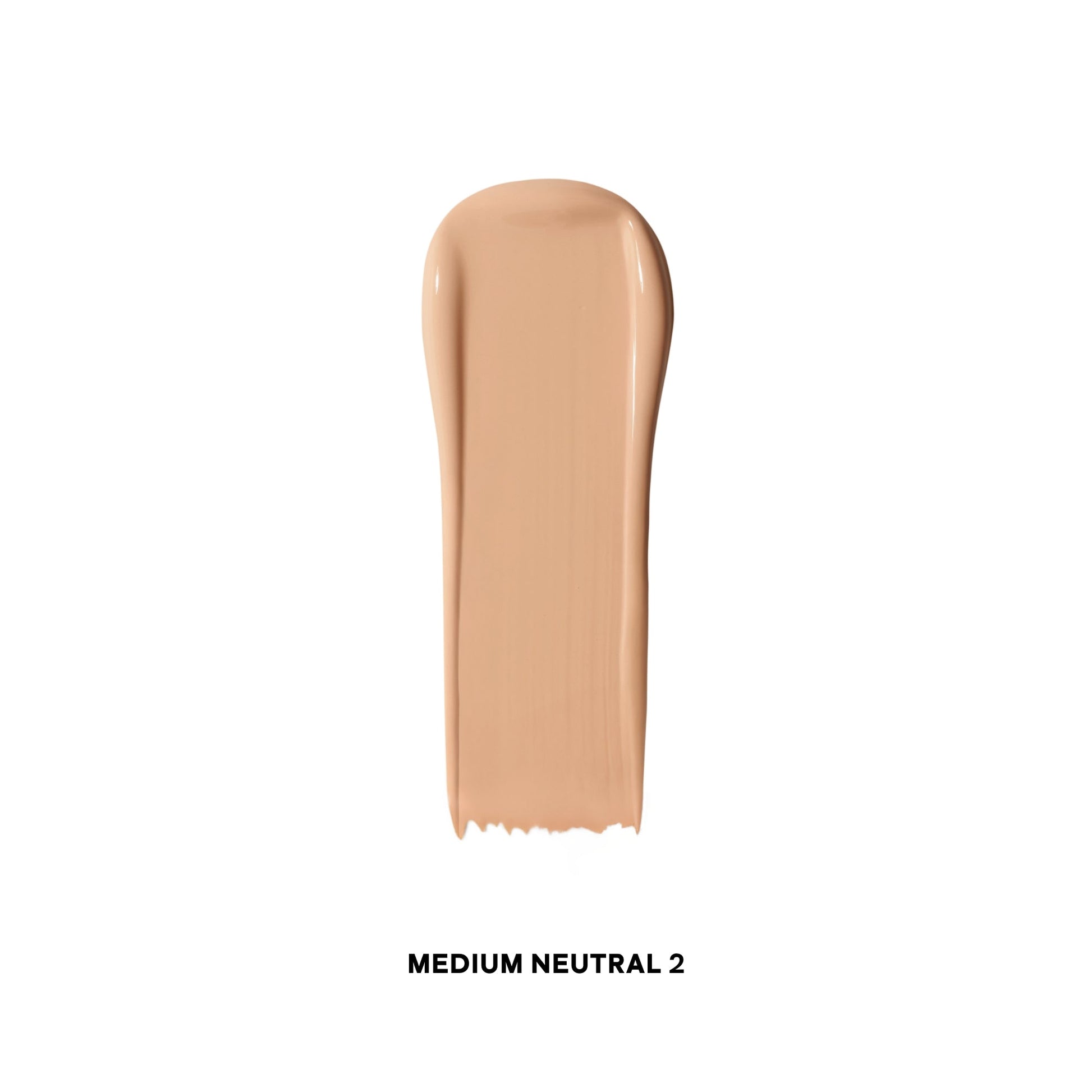 Medium Neutral 2 concealer swatch with creamy, smooth texture on white background.