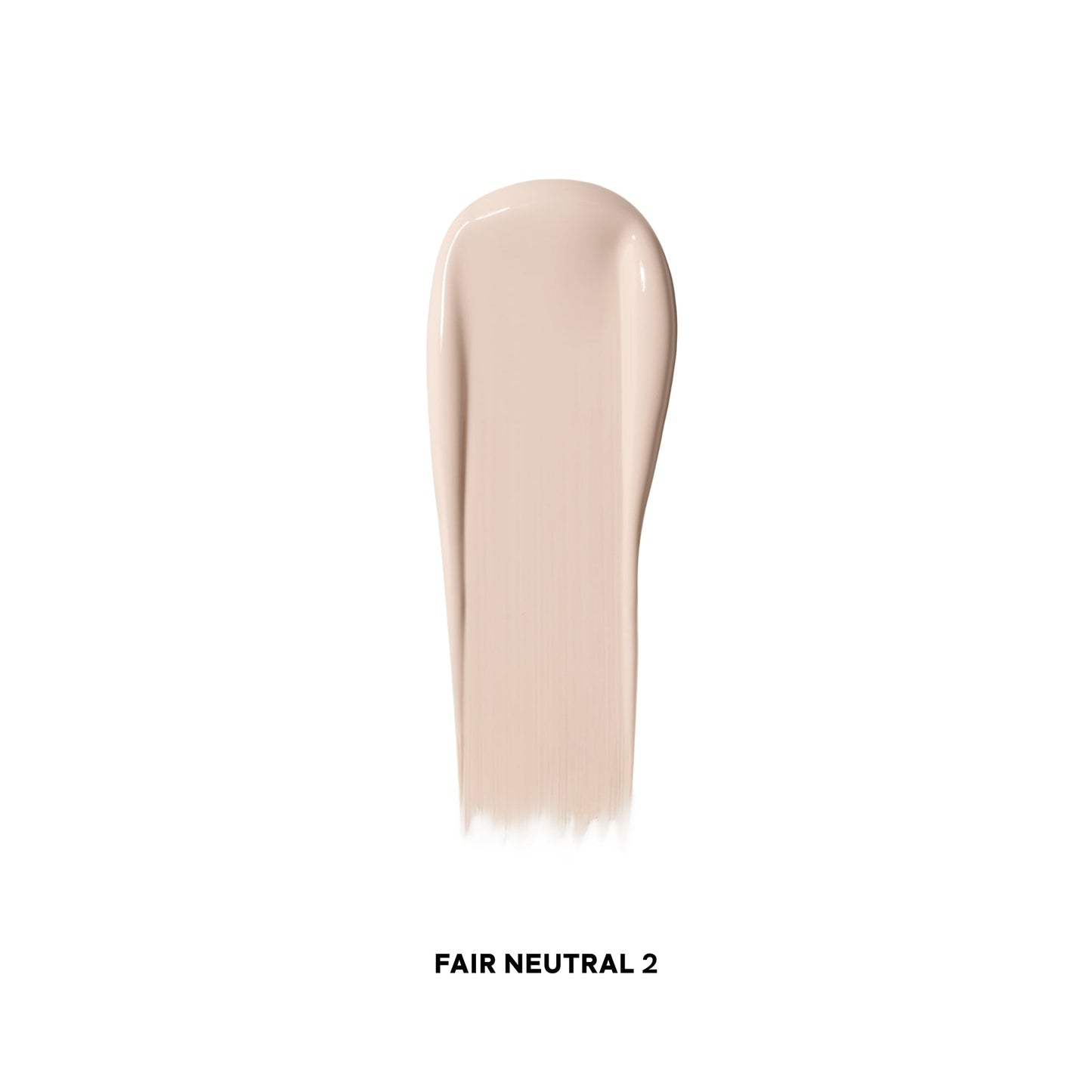 Creamy fair neutral concealer swatch with a smooth, dewy finish, labeled Fair Neutral 2.