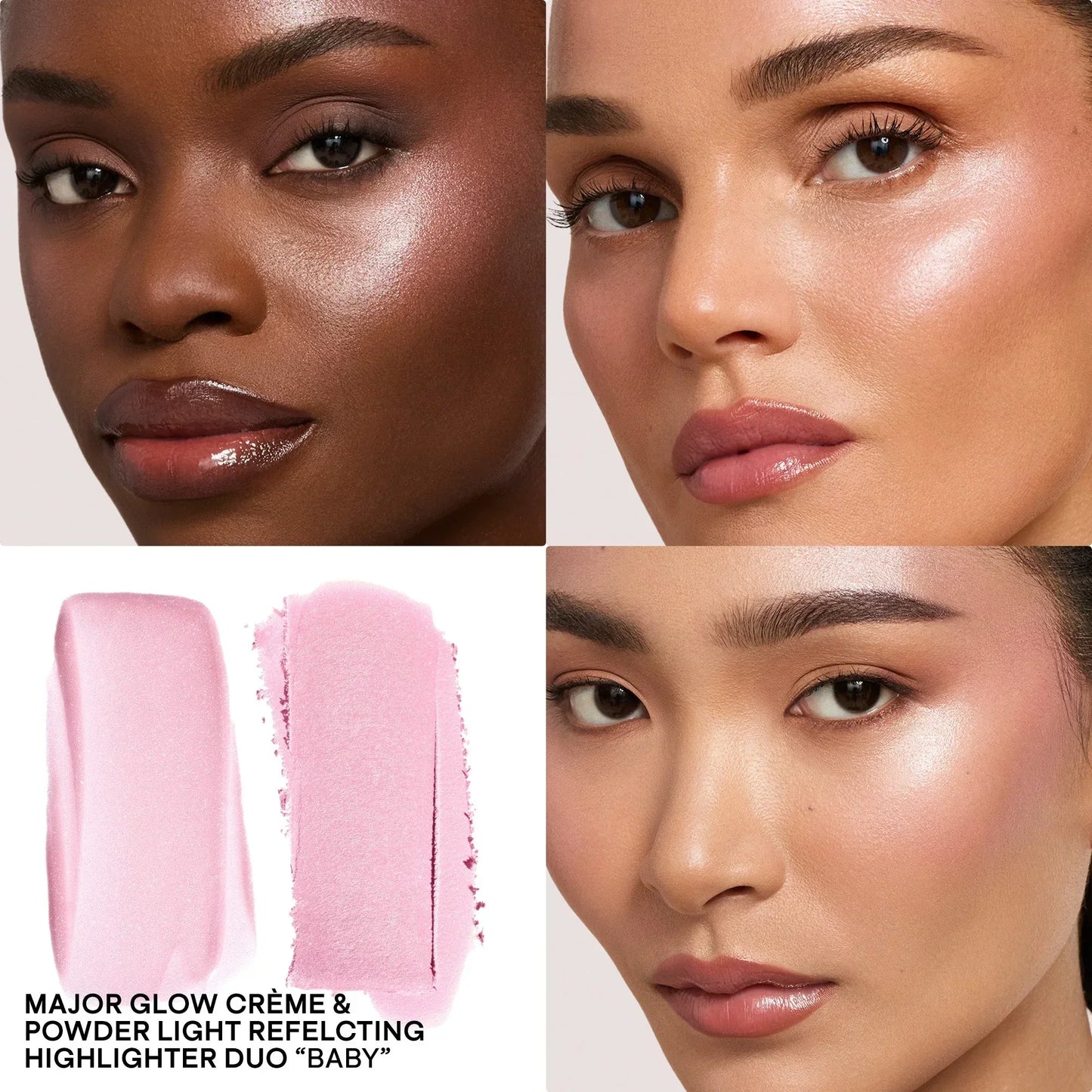 Patrick Ta Major Glow Crème & Powder Light Reflecting Translucent Highlighter Duo - Patrick Ta - Face Makeup - Baby - Wylde Grey