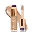 Urban Decay Quickie 24HR Full Coverage Waterproof Concealer, Natural Matte Finish, Hydrating Vitamin E, Dual-ended Buffing Brush & Multi-use Applicator, Noncomedogenic, Vegan, Cruelty-free - 0.5 fl oz|B0BK22JTST