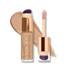Urban Decay Quickie 24HR Full Coverage Waterproof Concealer, Natural Matte Finish, Hydrating Vitamin E, Dual-ended Buffing Brush & Multi-use Applicator, Noncomedogenic, Vegan, Cruelty-free - 0.5 fl oz|B0BK22JTST