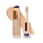 Urban Decay Quickie 24HR Full Coverage Waterproof Concealer, Natural Matte Finish, Hydrating Vitamin E, Dual-ended Buffing Brush & Multi-use Applicator, Noncomedogenic, Vegan, Cruelty-free - 0.5 fl oz|B0BK22JTST