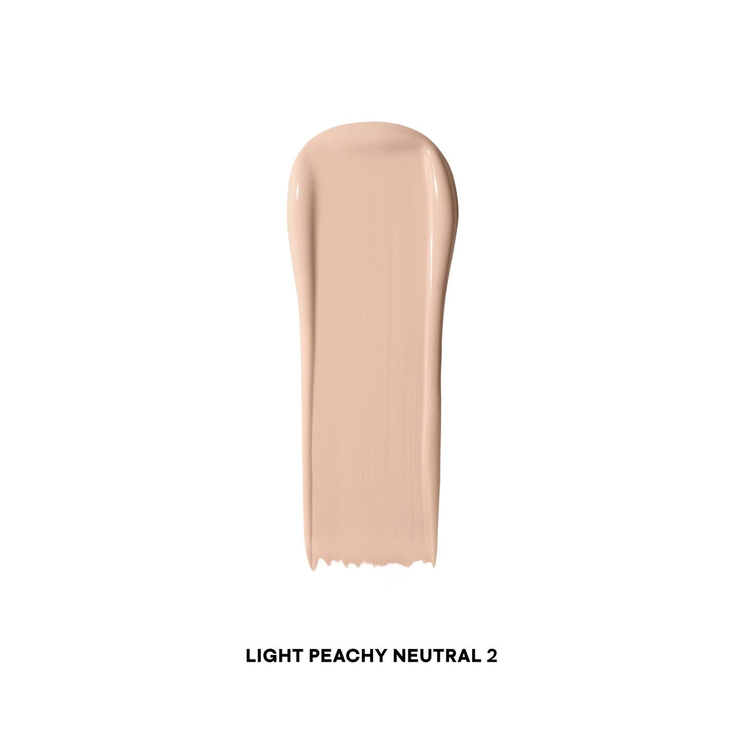 Light peachy neutral concealer swatch with creamy, smooth texture on white background.