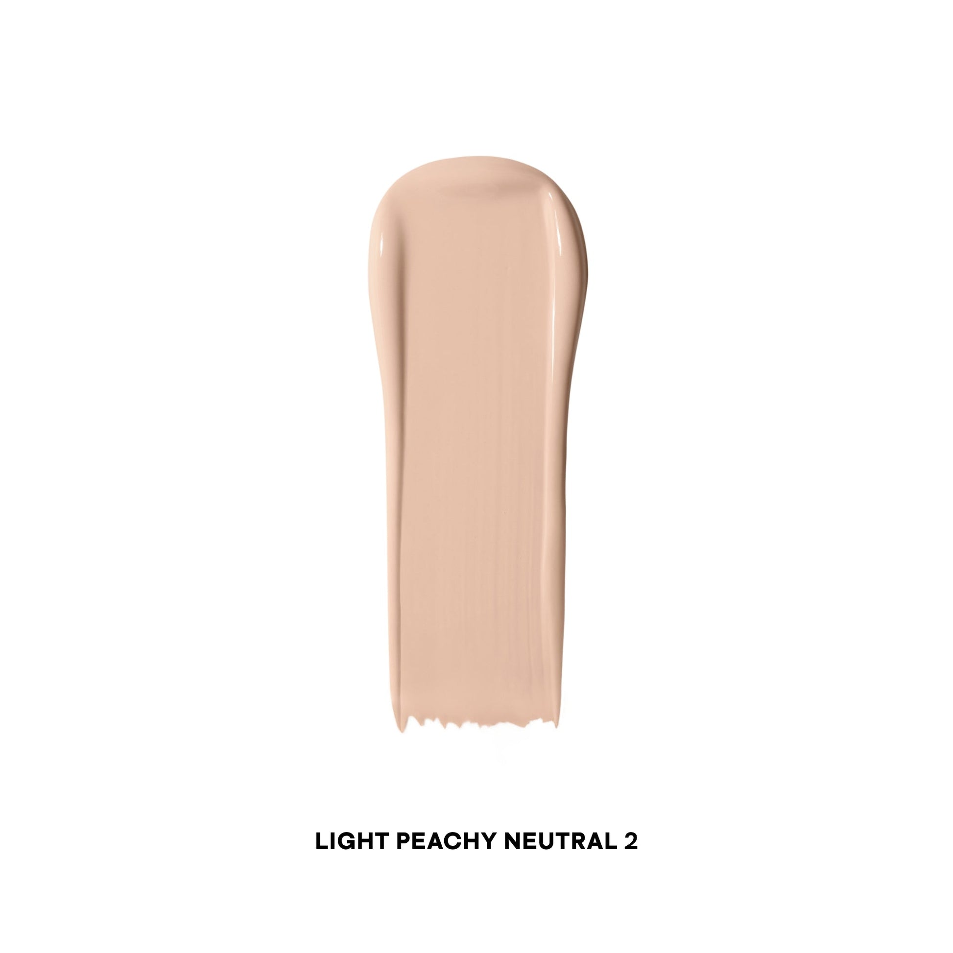 Light peachy neutral concealer swatch with creamy, smooth texture on white background.