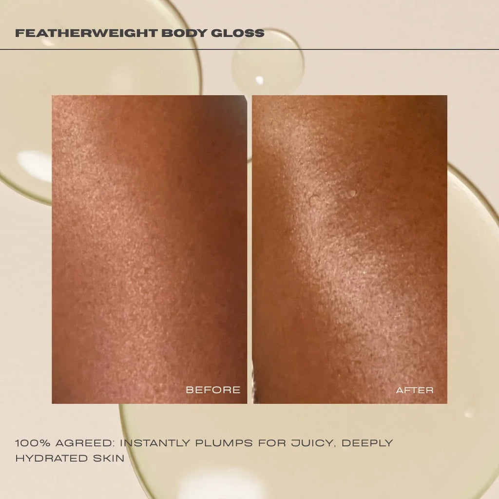 Hydrating Body Gloss Before & After | OUI the People