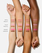 Arm swatches of the shades in the Baby Cheeks & Face Trace Sculpting Powder Duos.