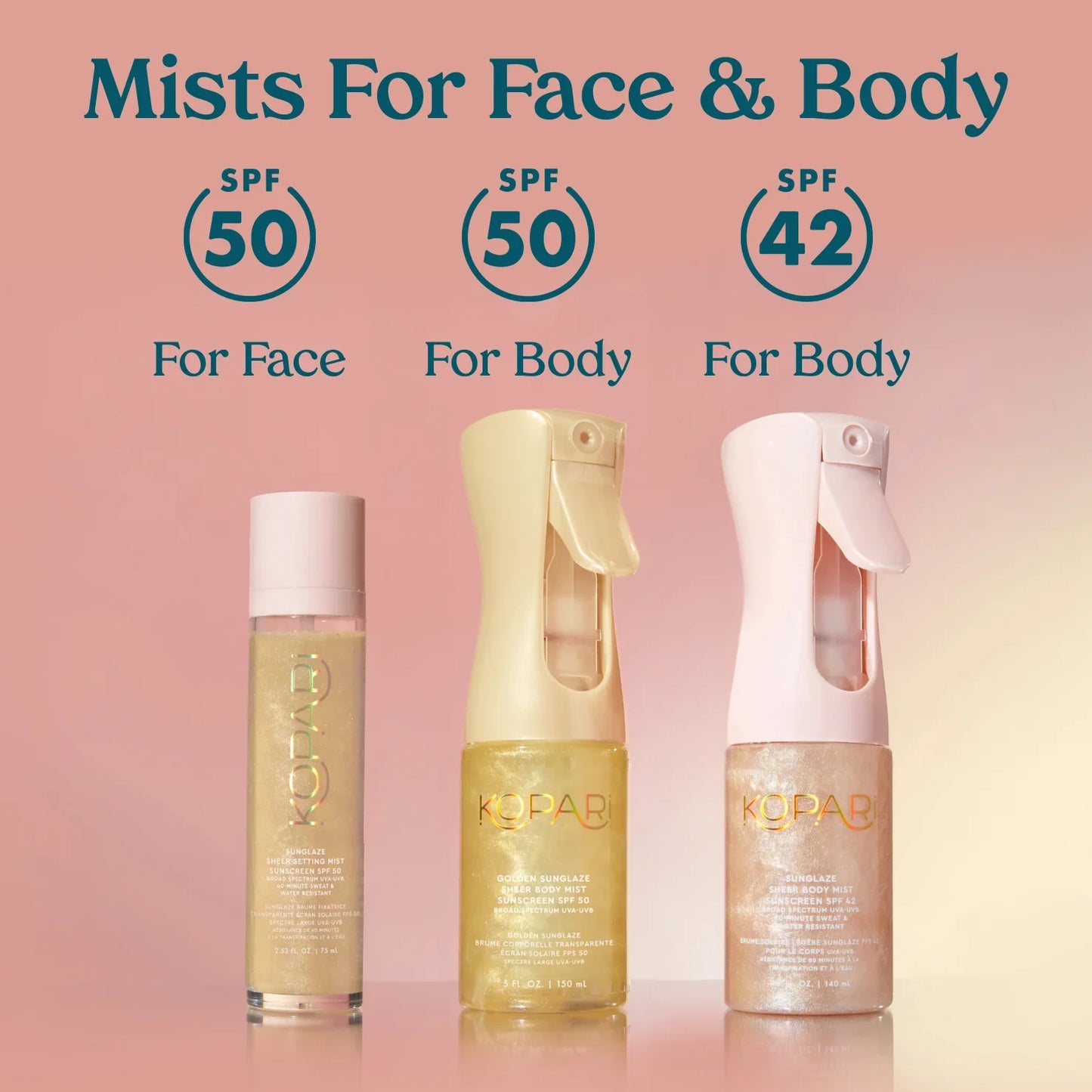 Kopari Sunglaze Sheer Setting Mist Sunscreen SPF 50 - Kopari Beauty - SPF - Default Title - Wylde Grey