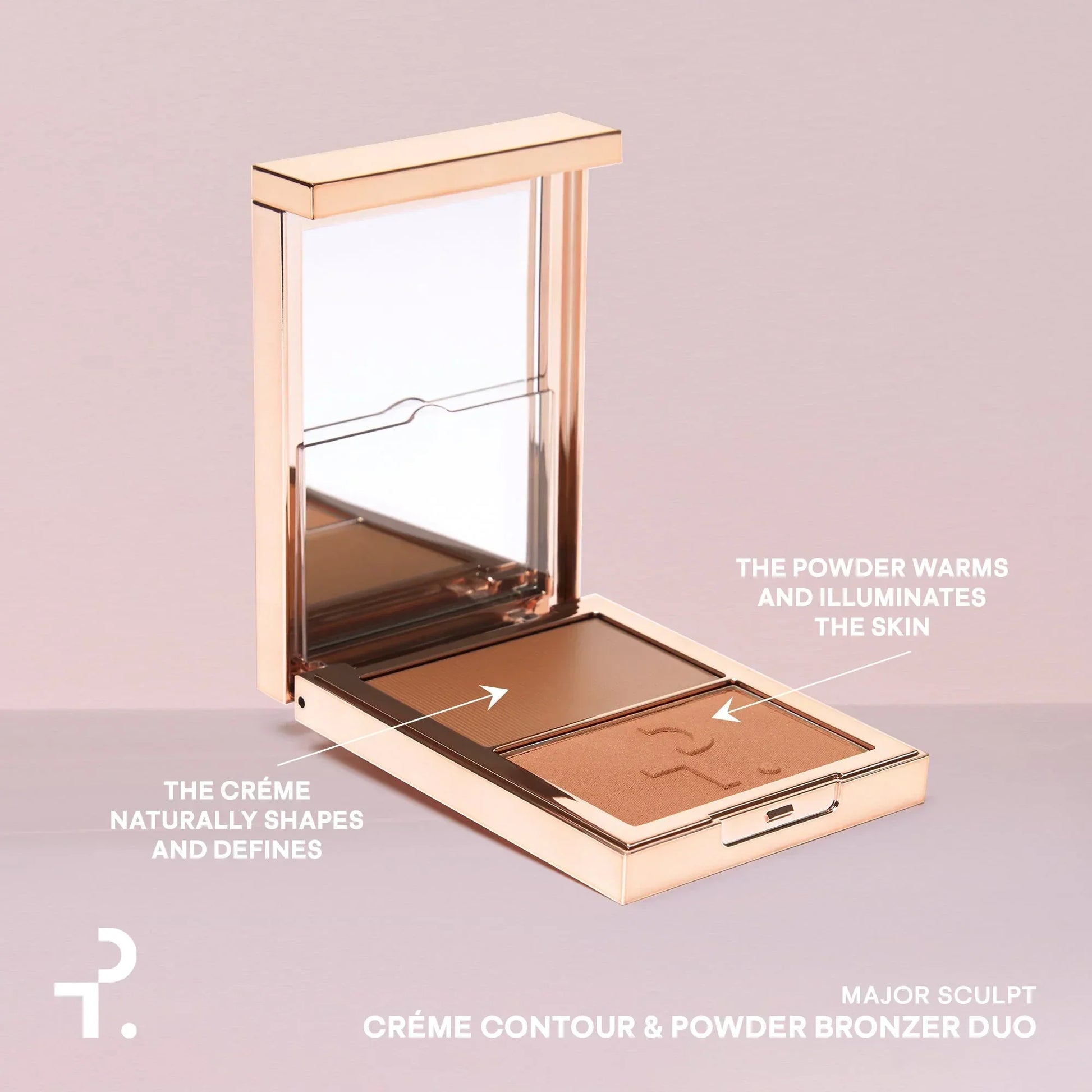 Major Sculpt Crème Contour & Powder Bronzer Duo - Patrick Ta - Face Makeup - SHE'S STATUESQUE (LIGHT WITH COOL UNDERTONE) - Wylde Grey