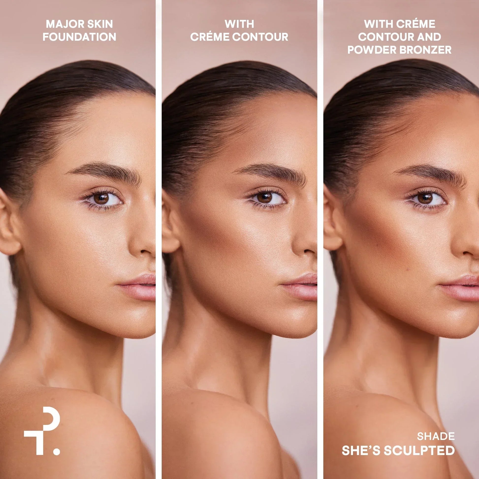 Major Sculpt Crème Contour & Powder Bronzer Duo - Patrick Ta - Face Makeup - SHE'S STATUESQUE (LIGHT WITH COOL UNDERTONE) - Wylde Grey