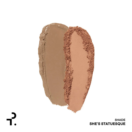 Major Sculpt Crème Contour & Powder Bronzer Duo - Patrick Ta - Face Makeup - SHE'S STATUESQUE (LIGHT WITH COOL UNDERTONE) - Wylde Grey