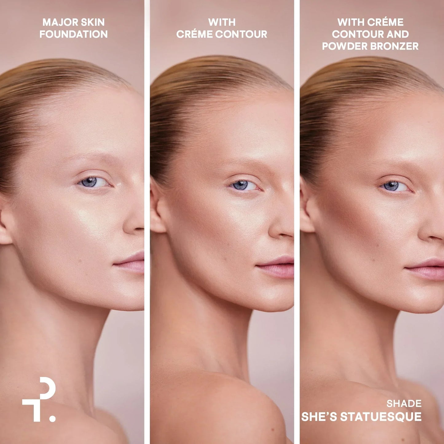 Major Sculpt Crème Contour & Powder Bronzer Duo - Patrick Ta - Face Makeup - SHE'S STATUESQUE (LIGHT WITH COOL UNDERTONE) - Wylde Grey