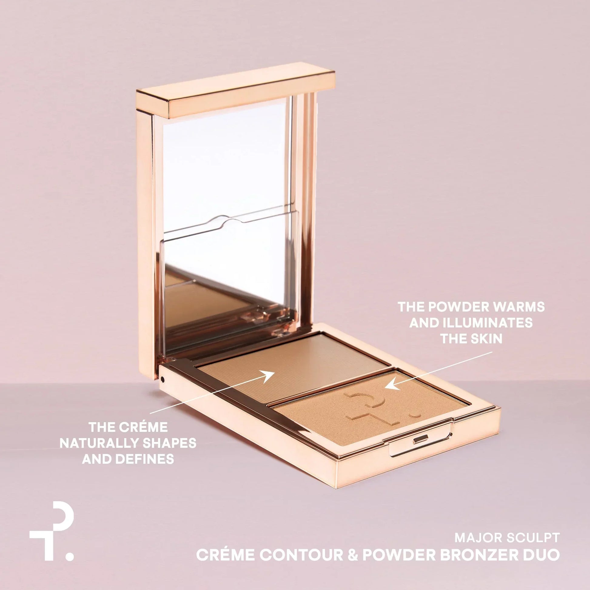 Major Sculpt Crème Contour & Powder Bronzer Duo - Patrick Ta - Face Makeup - SHE'S STATUESQUE (LIGHT WITH COOL UNDERTONE) - Wylde Grey