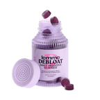 Lemme debloat bottle with lid off. Purple gummies sitting at the base and coming out of the top of the bottle