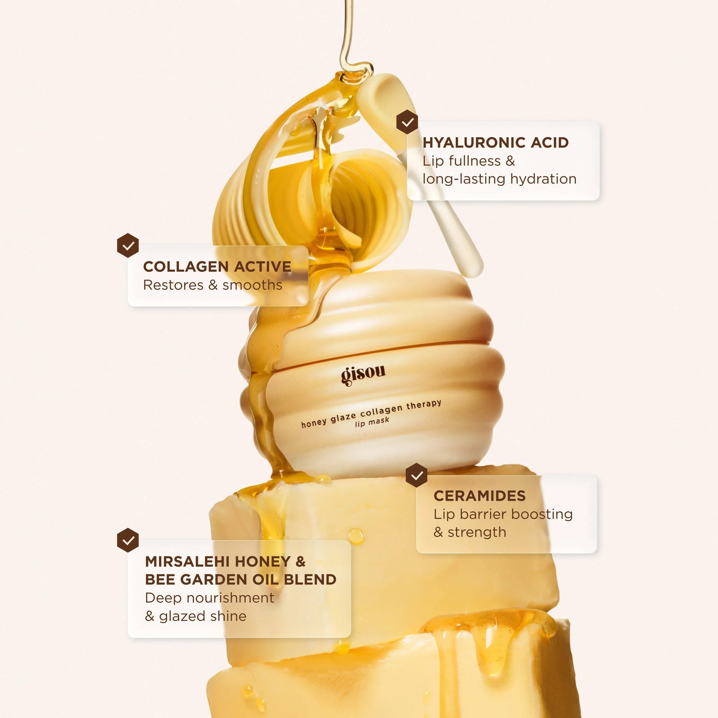 Gisou Honey Glaze Collagen Therapy Lip Mask - Gisou US - Lip Treatment - Default Title - Wylde Grey