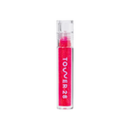 A model wearing the Tower 28 Beauty ShineOn Lip Jelly in the shade Iced XOXO. [Iced XOXO]