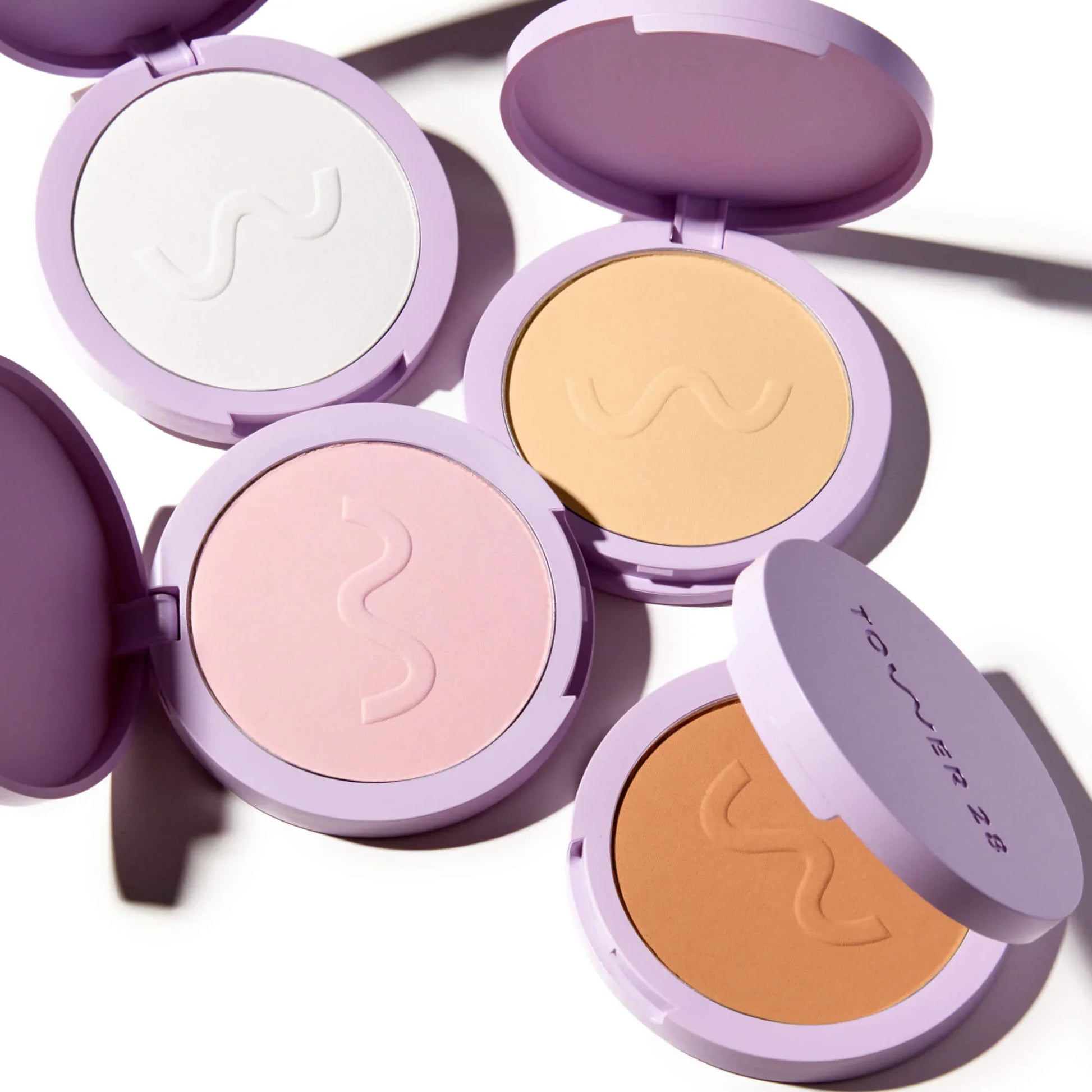Tower 28 Getset Blur + Set Pressed Powder - Tower 28 Beauty - Setting Powder - Palisades Pink - Wylde Grey