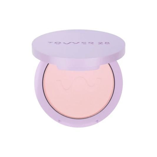 Tower 28 Getset Blur + Set Pressed Powder - Tower 28 Beauty - Setting Powder - Palisades Pink - Wylde Grey