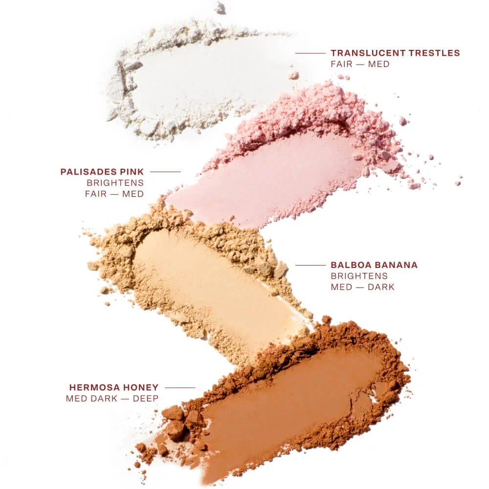 Tower 28 Getset Blur + Set Pressed Powder - Tower 28 Beauty - Setting Powder - Palisades Pink - Wylde Grey
