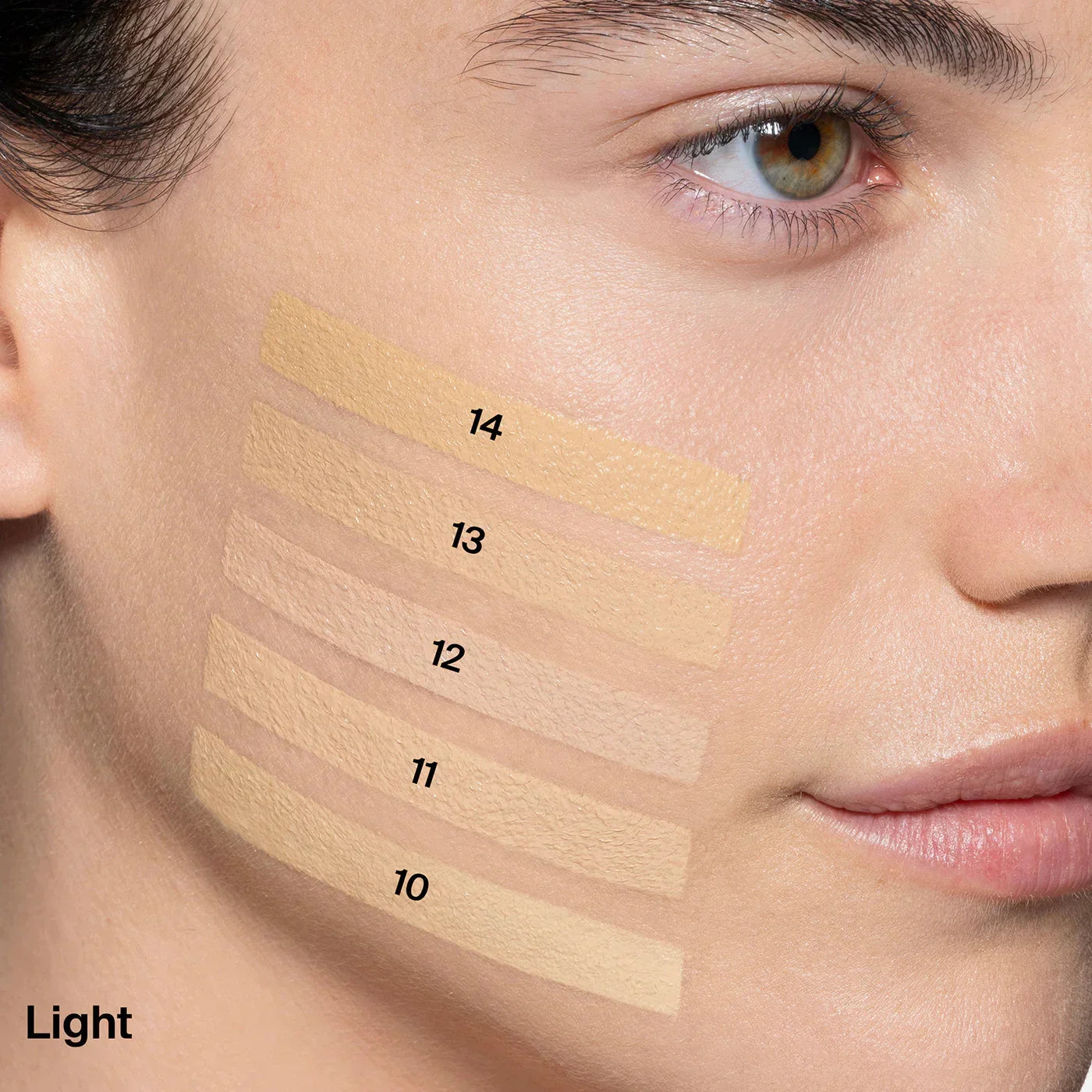 14 Light Peach - 13 Light Neutral - 12 Light Rosy - 11 Light Neutral - 10 Light Golden