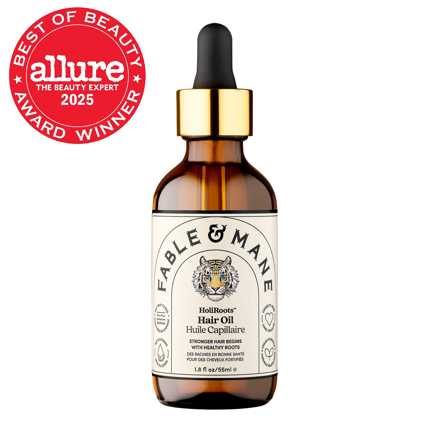 Fable & Mane HoliRoots Hair Oil - fableandmane - Hair Treatment - Original: 55ml / 1.8 FL oz - Wylde Grey