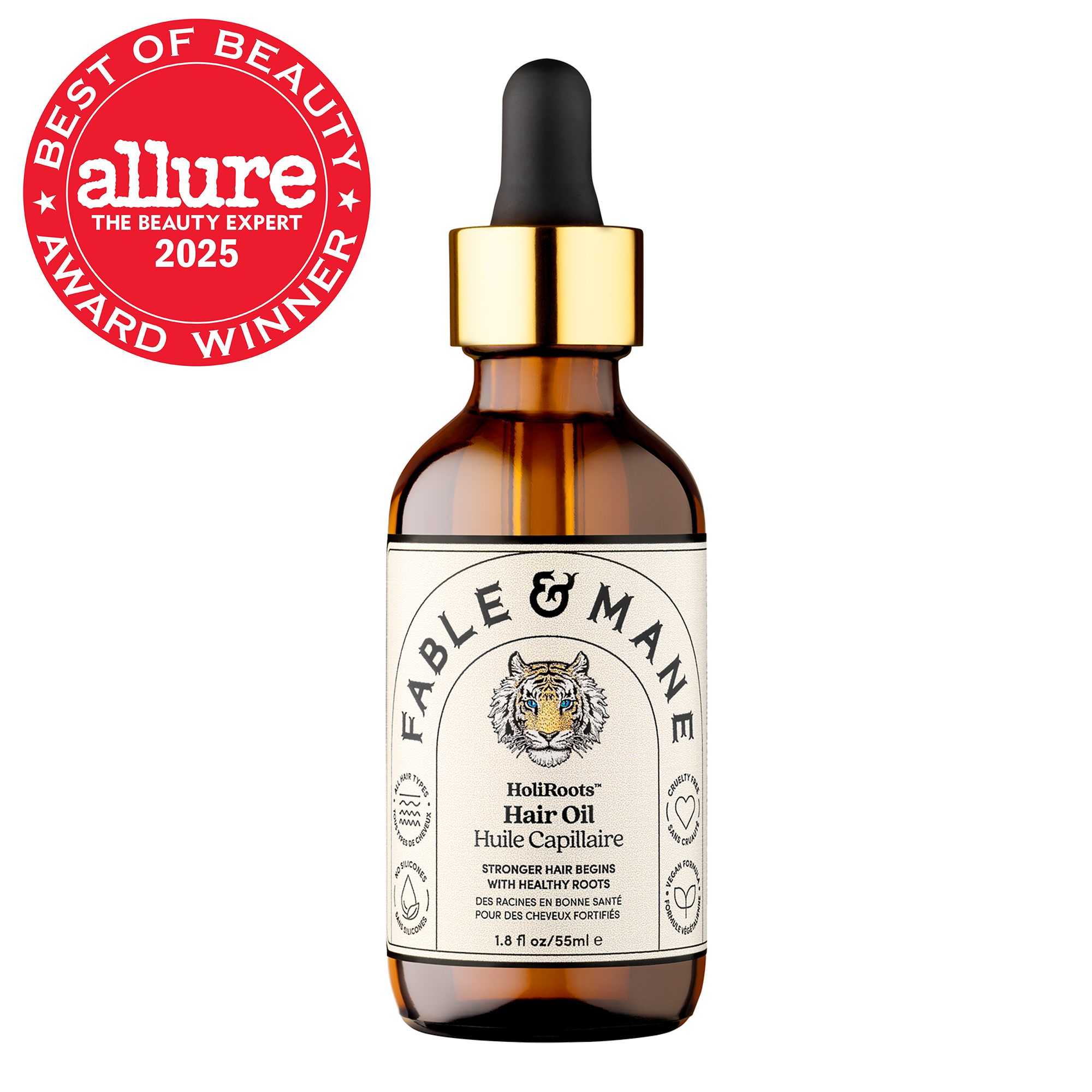 Fable & Mane HoliRoots Hair Oil - fableandmane - Hair Treatment - Original: 55ml / 1.8 FL oz - Wylde Grey