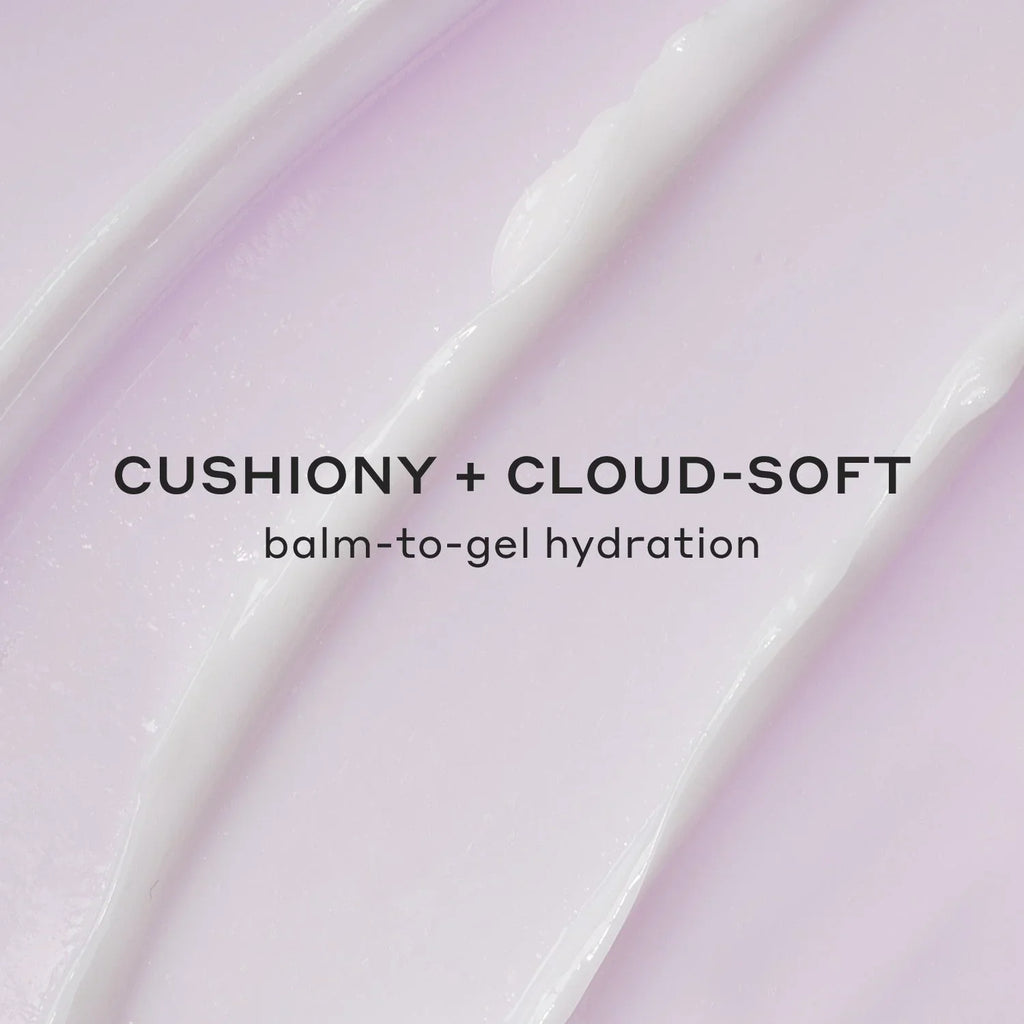 Luxurious pale lavender balm-to-gel hydration with creamy, cushiony texture, Wylde Grey skincare