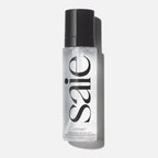 Saie Beauty CitySet lightweight setting spray with sleek black cap, clear frosted bottle, modern luxe design