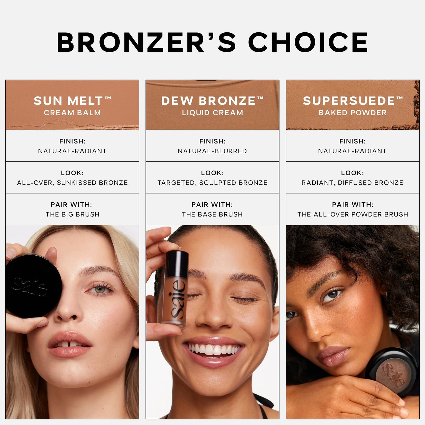 Saie SuperSuede Radiant Baked Bronzer - Saie - Bronzer - Palermo - Wylde Grey