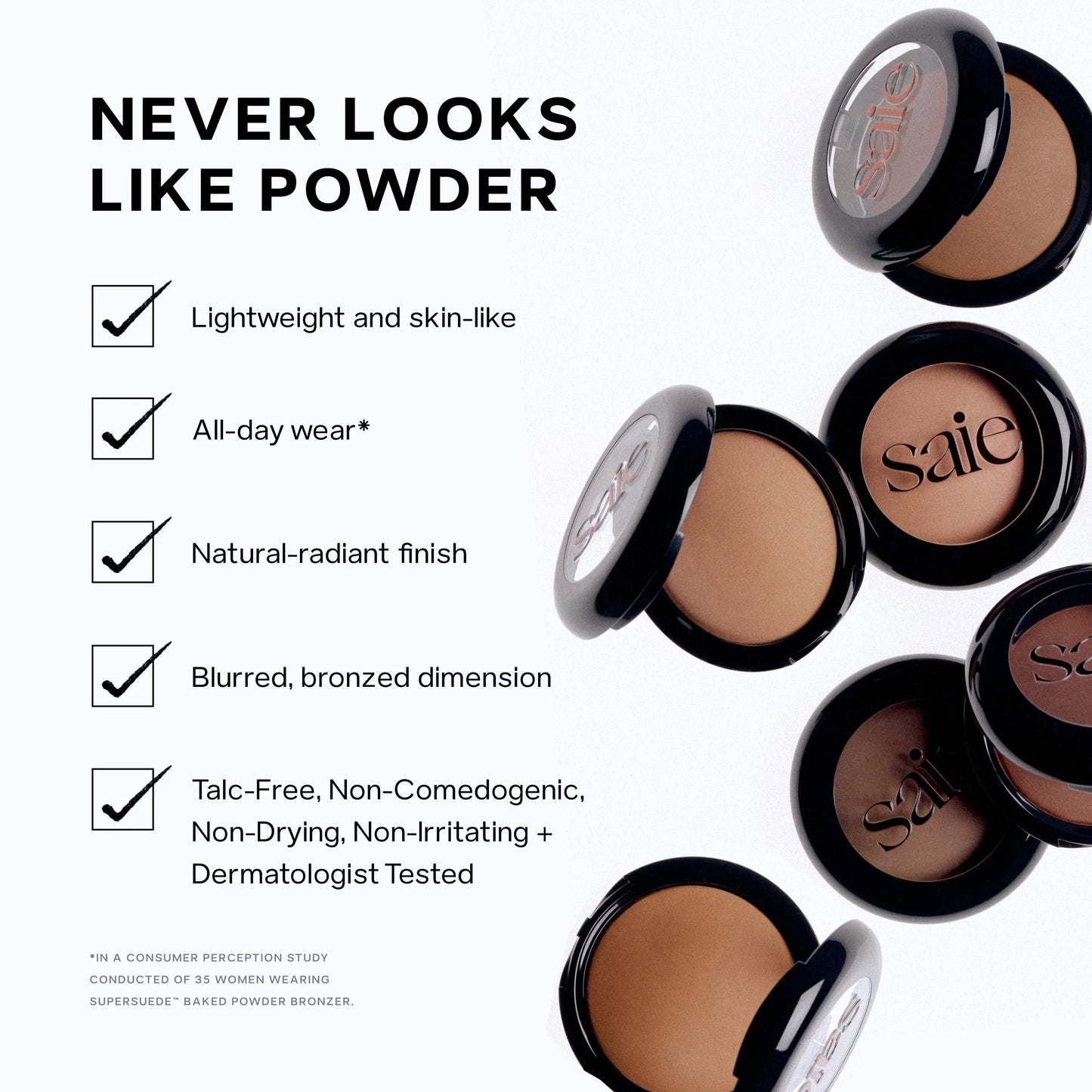 Saie SuperSuede Radiant Baked Bronzer - Saie - Bronzer - Palermo - Wylde Grey