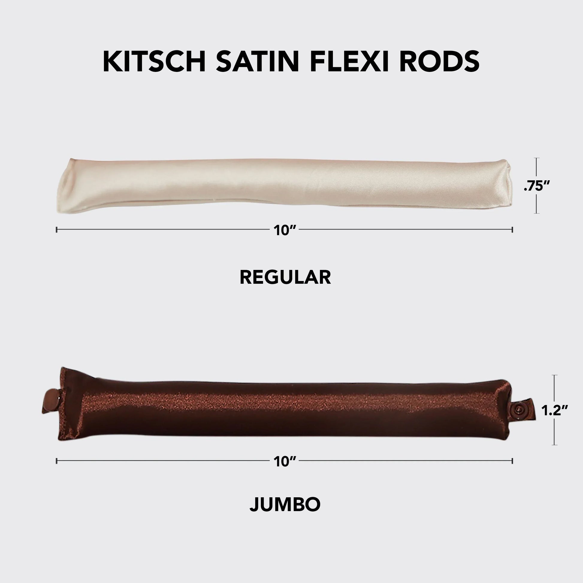 Kitsch Rosewood Jumbo Satin Flexi Rods 4pc Set - Kitsch - Heatless Hair - Default Title - Wylde Grey