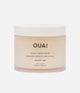 OUAI scalp and body scrub jar on a white background