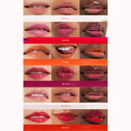 All shades of the Tower 28 Beauty ShineOn Lip Jelly applied on three different skin tones. [Shared]