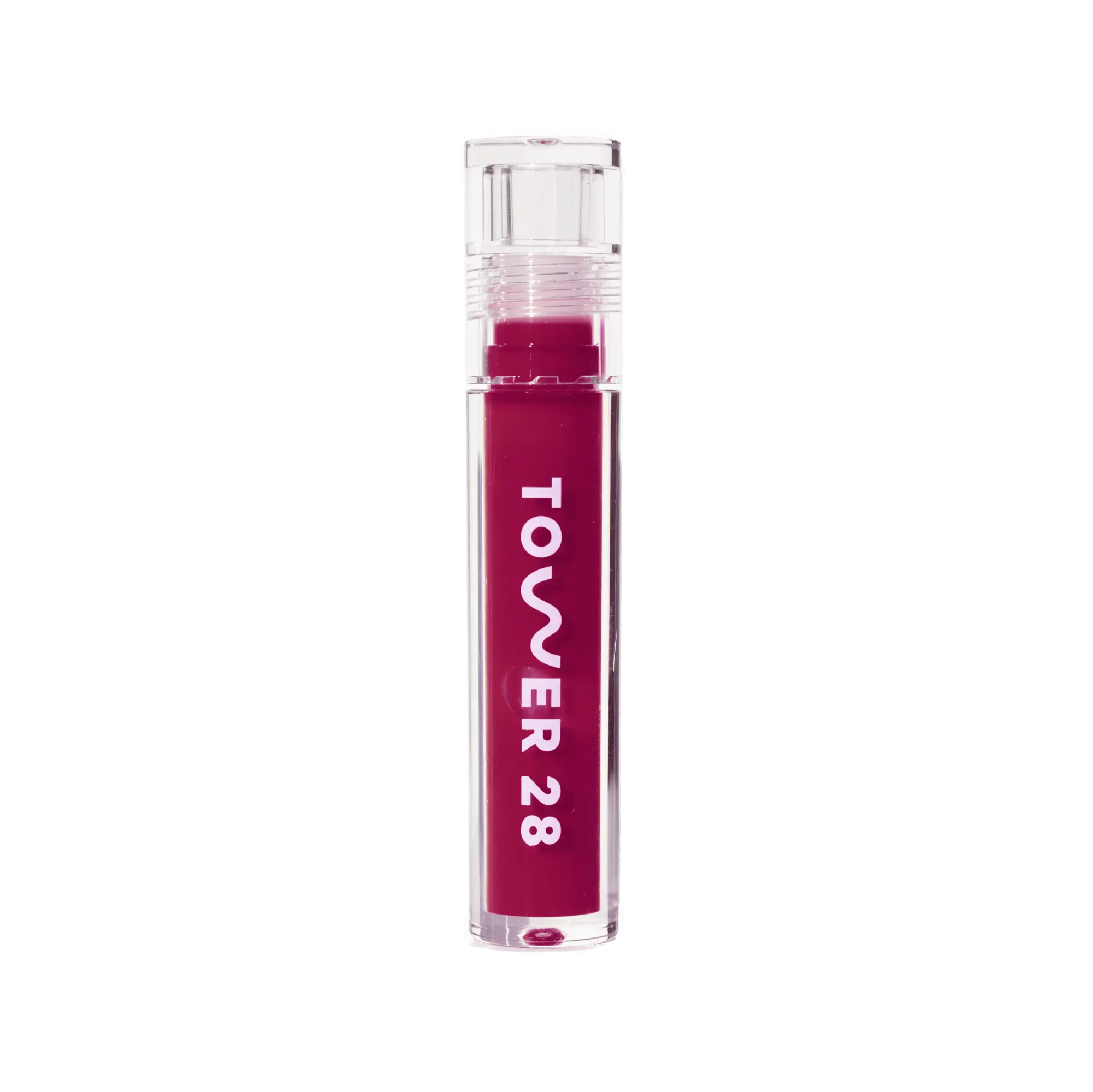 The Tower 28 Beauty ShineOn Lip Jelly in the shade Wild. [Wild]