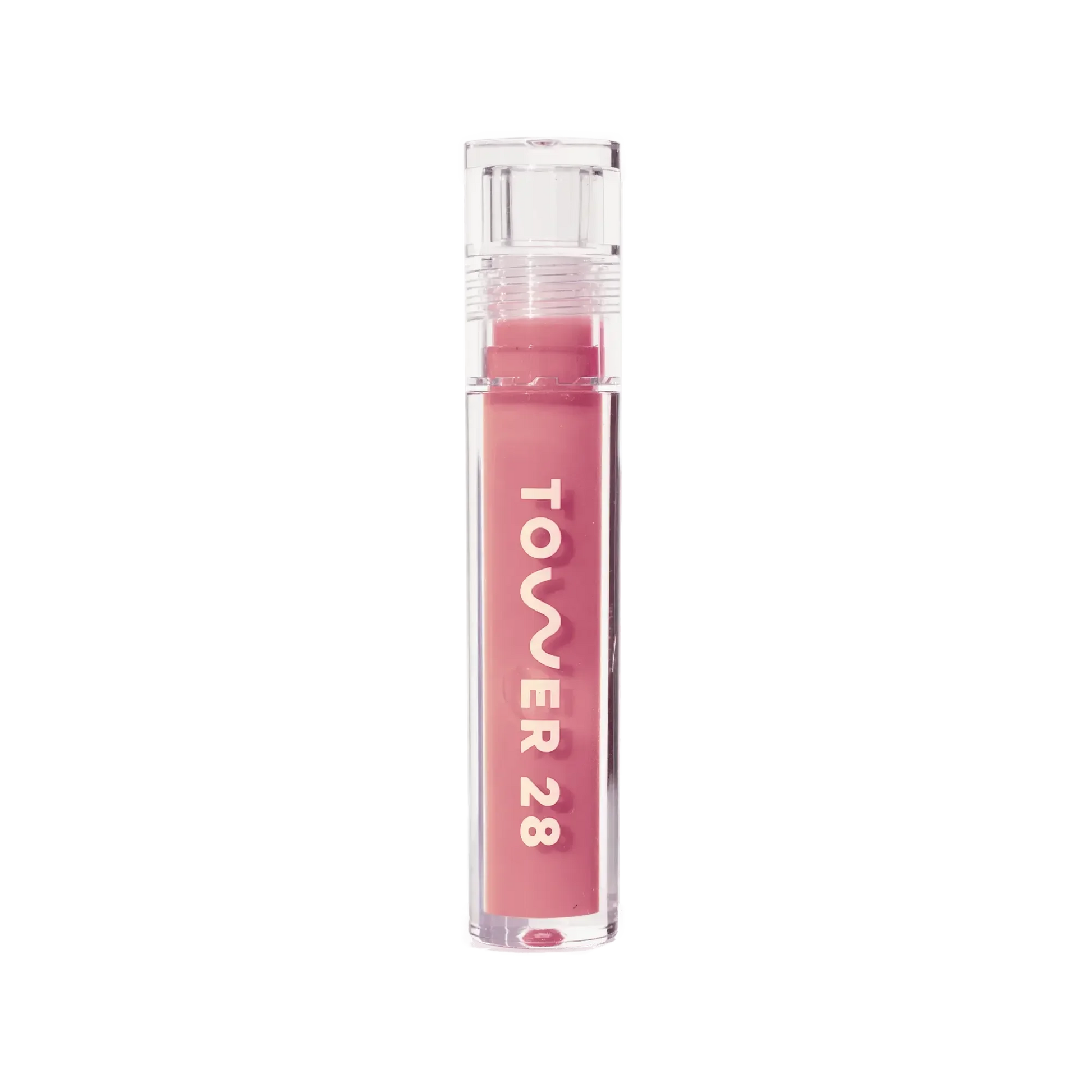 The Tower 28 Beauty ShineOn Lip Jelly in the shade Pistachio. [Pistachio]