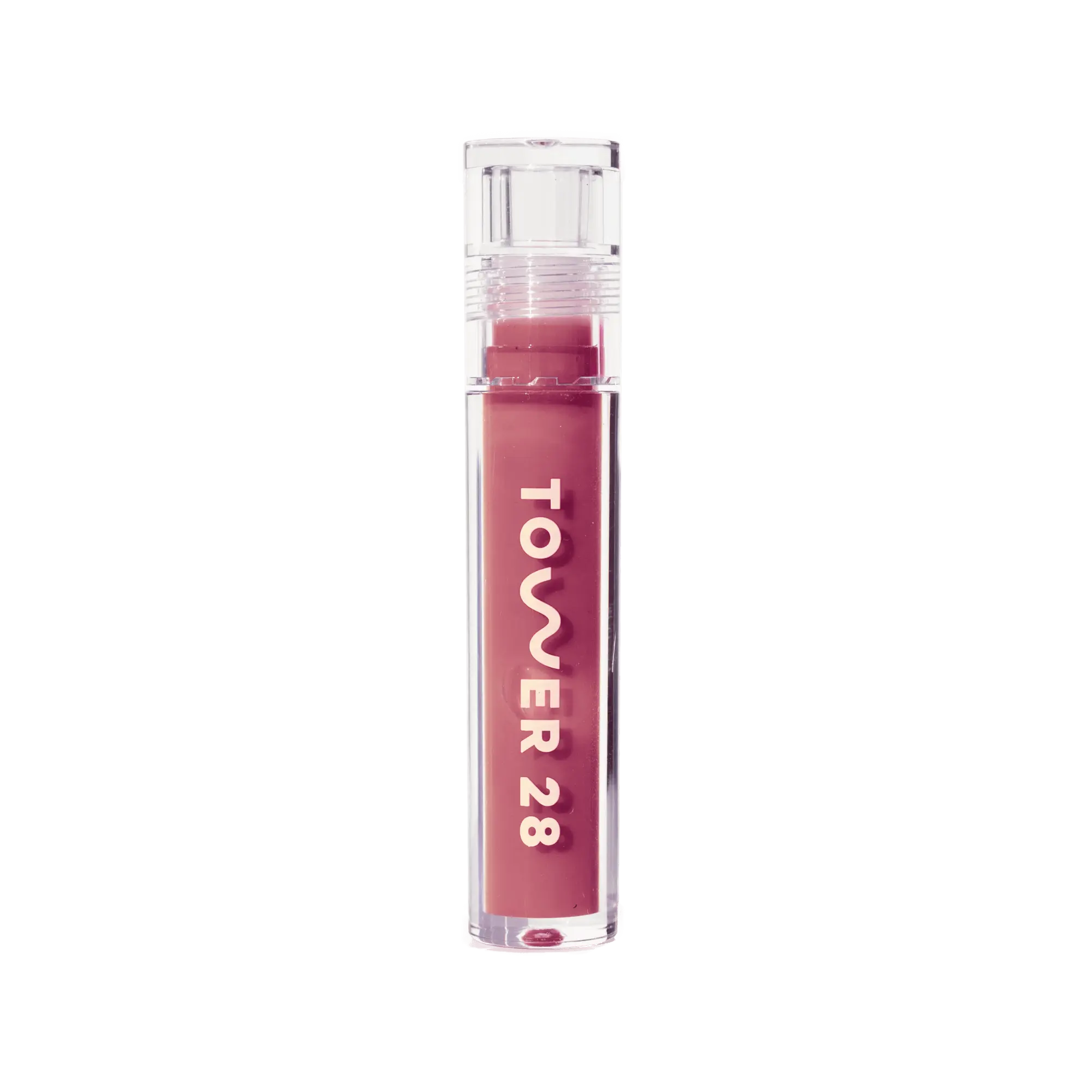 The Tower 28 Beauty ShineOn Lip Jelly in the shade Sesame. [Sesame]
