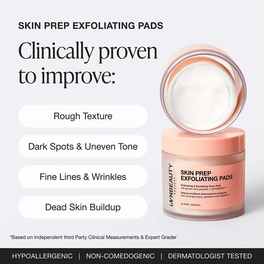 INNBEAUTY PROJECT Skin Prep Exfoliating Pads - INN BEAUTY PROJECT - Skin Care - 45 Pads - Wylde Grey