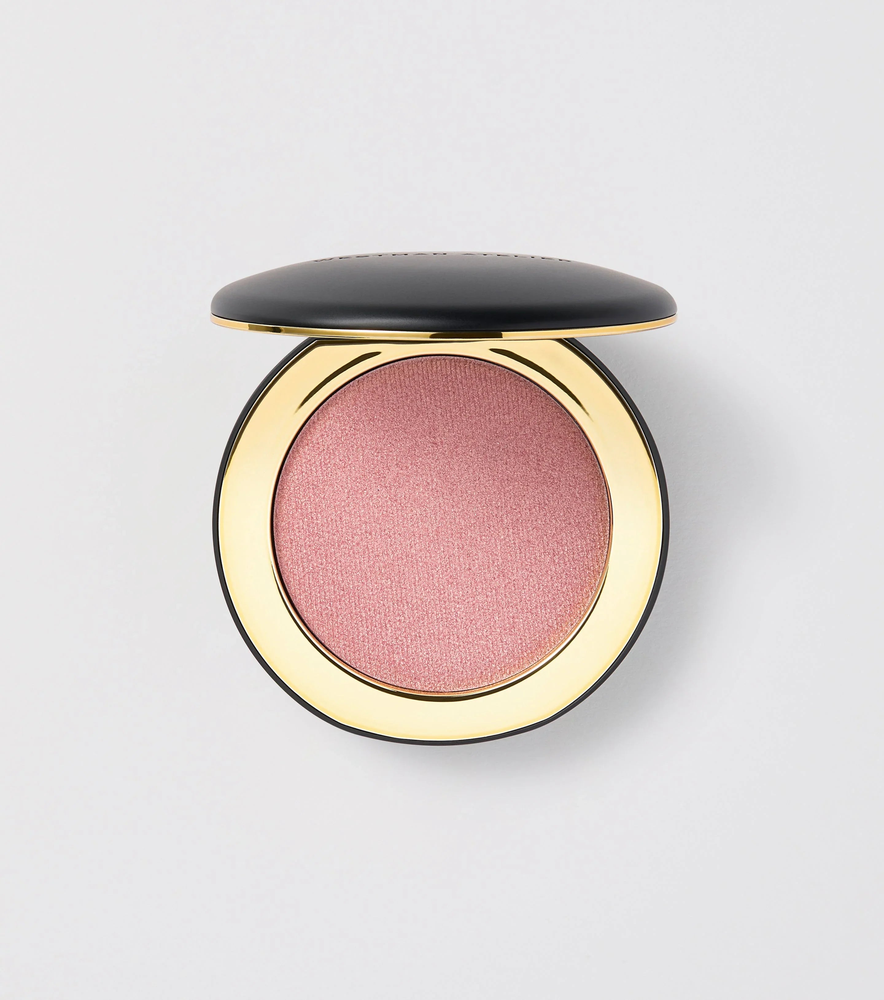 Luxurious blush compact with soft rose pink powder and silky texture, Wylde Grey beauty product