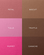 Swatches of both shades in the 3 Baby Cheeks & Face Trace Sculpting Powder Duos.