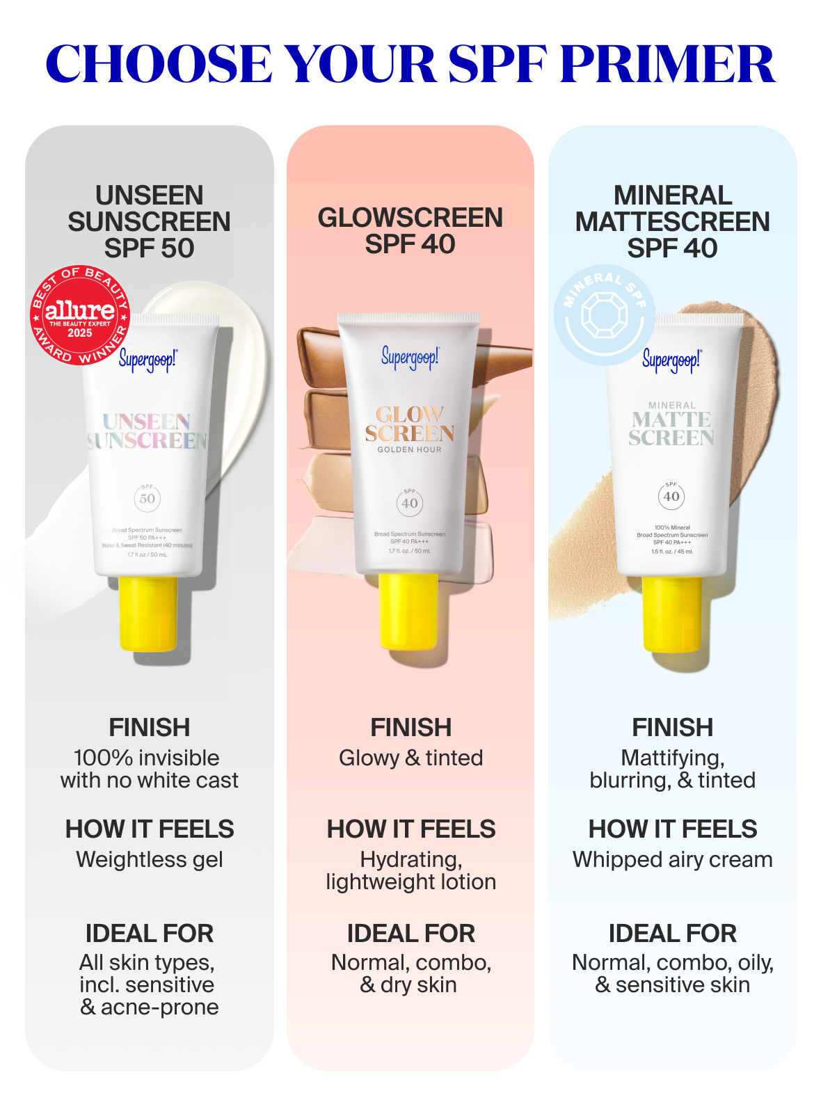 Supergoop Unseen Sunscreen SPF 50 - Supergoop! - Face - 2.5 fl. oz. - Wylde Grey