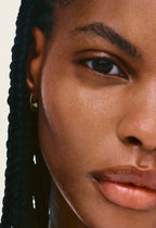 model with glazed skin