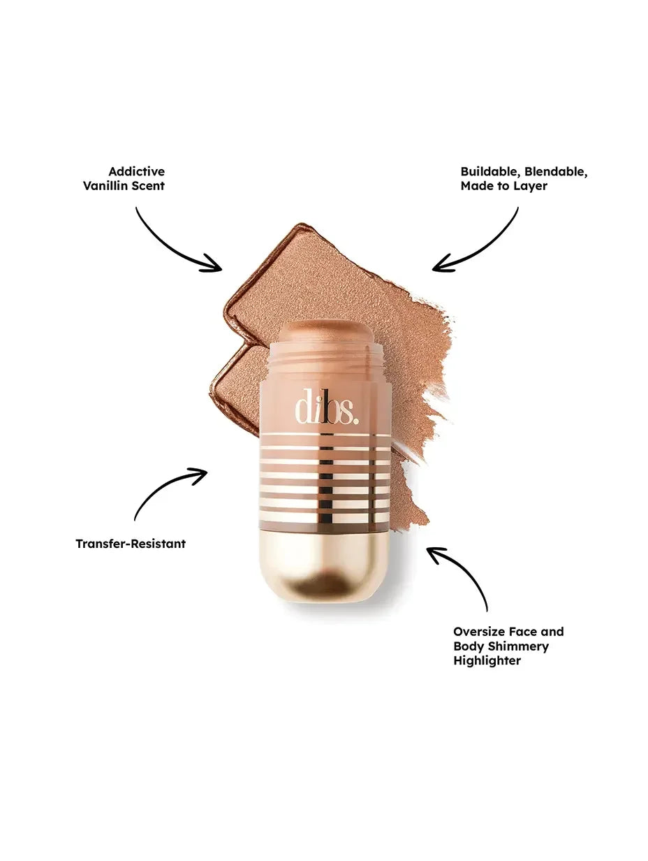 Dibs Beauty Status Stick Highlighter - dibs usa - Status Stick - New Component - High Road Highlight - Wylde Grey